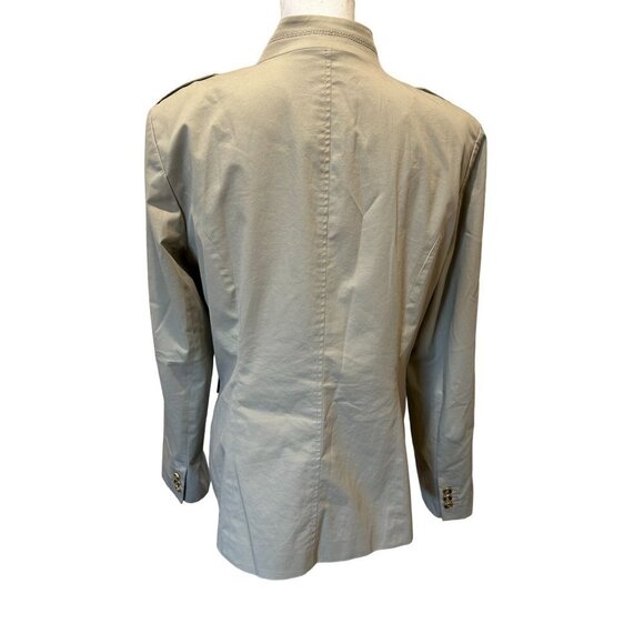 Michael Kors Jacket Blazer Women Sz 14 Button Down Pockets Military Style Lined - Picture 2 of 11